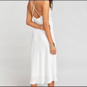 Show Me Your Muni Satin Verona Cowl Midi Dress